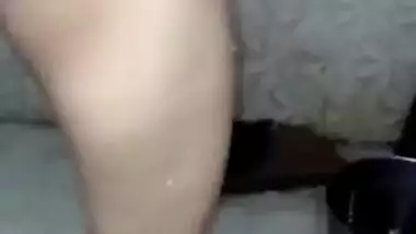 Desi soaps and washes her XXX body in the shower and puts sex wear on