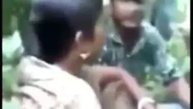 Desi mms sex videos, caught as devar fuck bhabhi outdoor In the jungle