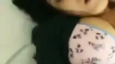 Young guy fucks his busty office colleague in a hotel room