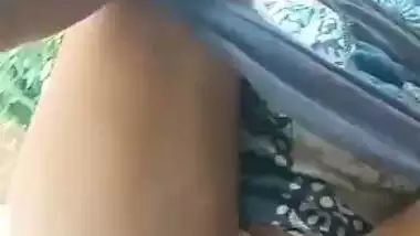 Local village lady showing big boobs and hairy choot