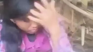Man sucks boobs before fucking the milf in Nepali sex